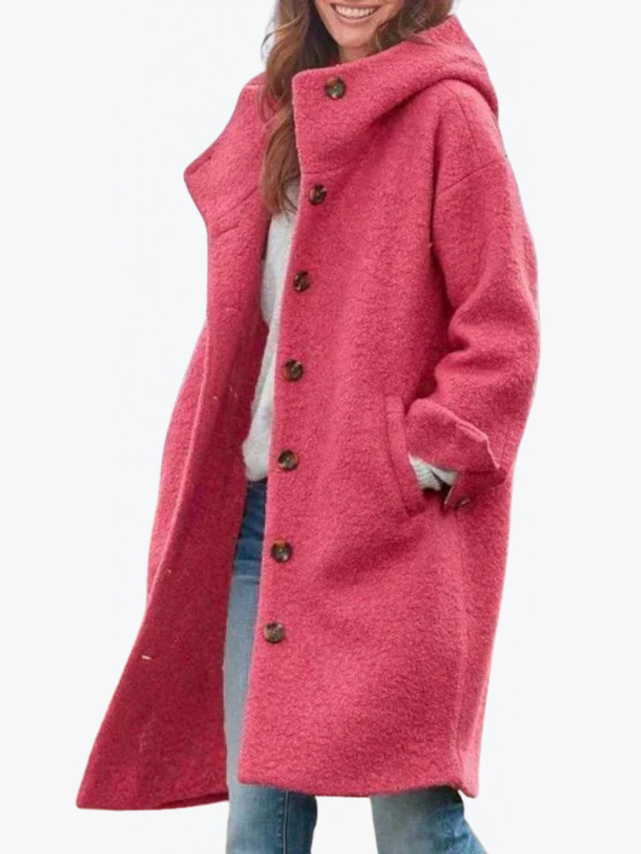 ROUSSEAU BORDEAUX | MANTEAU D’HIVER CHAUD ET ÉLÉGANT POUR FEMMES