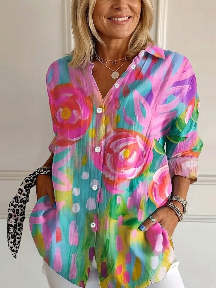 ROUSSEAU BORDEAUX | BLOUSE IMPRIMÉE POUR FEMMES